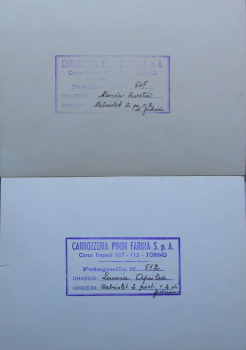 Lancia Aurelia Pininfarina Cabriolet 2 Posti 1954 two Factoryphotos (10388)